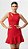 VESTIDO ABERTURAS E SAIA  VERMELHO - Imagem 4