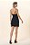 VESTIDO CURTO C/ LISTRAS LUREX PRETO MY PLACE - Imagem 3
