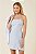 VESTIDO TQC LISTRAS FINAS AZULEJO / CREME MY PLACE - Imagem 1