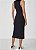 VESTIDO CANELADO  PRETO - Imagem 1