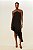 VESTIDO ASSIMETRICO DE BABADOS PRETO DIMY - Imagem 4