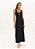 VESTIDO CANELADO SUPER MIDI PRETO LANÇA PERFUME - Imagem 1
