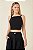 BLUSA BICOLOR PRETO / CONCHA MY PLACE - Imagem 1