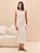 VESTIDO FEMININO FRANZIDO- OFF WHITE DIMY - Imagem 2