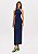 VESTIDO SUPER MIDI FRENTE UNICA AZUL LANÇA PERFUME - Imagem 4