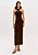 VESTIDO SUPER MIDI COM AVIAMENTO MARROM LANÇA PERFUME - Imagem 3
