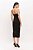 VESTIDO SUPERMIDI COM HOTFIX PRETO -DIMY - Imagem 1