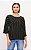 BLUSA MANGA COM RECORTE PRETO/OFF-WHITE DIMY - Imagem 2