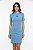 VESTIDO CANELADO AZUL ATOMIC BLUE COLCCI - Imagem 1