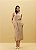 VESTIDO FEMININO HIPER MIDI LISTRA NATURAL - DIMY - Imagem 2