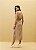 VESTIDO FEMININO HIPER MIDI LISTRA NATURAL - DIMY - Imagem 1