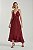 VESTIDO LONGO BARRA BABADOS VINHO PA 1030201 MY PLACE - Imagem 2