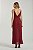 VESTIDO LONGO BARRA BABADOS VINHO PA 1030201 MY PLACE - Imagem 1