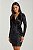 VESTIDO VELUDO GOLA EM V PRETO PA 1032301 MY PLACE - Imagem 1