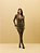 VESTIDO FEMININO CURTO COM FRANZIDOS -PRETO DIMY - Imagem 1