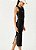 VESTIDO CANELADO PRETO - Imagem 1