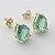 Conjunto colar e brinco gota de zircônia banhados em ouro 18K - Imagem 6