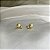 Brinco de bolinha grande texturizada banhado em ouro 18k - Imagem 3