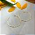 Brinco de Argola Hexagonal Grande - Banhado em Ouro 18k - Imagem 5