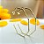 Brinco de Argola Hexagonal Grande - Banhado em Ouro 18k - Imagem 1