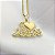 Colar Malha Veneziana I LOVE JESUS Zircônias Banhado em Ouro 18k - Imagem 2