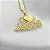 Colar Malha Veneziana I LOVE JESUS Zircônias Banhado em Ouro 18k - Imagem 3