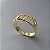 Anel com Escrita "JESUS" Vazado -  Banhado em Ouro 18K - Imagem 2
