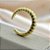 Anel Ajustável Design Croissant - Banhado em Ouro 18k - Imagem 2