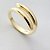 Anel Duas Gamas Liso - Banhado em Ouro 18K - Imagem 2