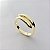 Anel Duas Gamas Liso - Banhado em Ouro 18K - Imagem 1