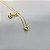 Conjunto Ponto de Luz de Zircônias Brancas - Banhados em Ouro 18K - Imagem 4