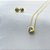 Conjunto Ponto de Luz de Zircônias Brancas - Banhados em Ouro 18K - Imagem 3