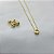 Conjunto Ponto de Luz de Zircônias Brancas - Banhados em Ouro 18K - Imagem 6