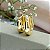 Brinco Articulado Tulipa Liso G - Banhado em Ouro 18k - Imagem 1