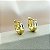 Brinco Articulado Tulipa Liso P - Banhado em Ouro 18k - Imagem 2