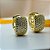 Brinco de Argola Click Cravejado com Zircônias P - Banhado em Ouro 18k - Imagem 2