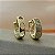 Brinco de Argola Click Cravejado com Zircônias G - Banhado em Ouro 18k - Imagem 7