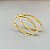 Brinco de Argola Oval - Banhado em Ouro 18k - Imagem 2