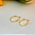Brinco de Argola Oval - Banhado em Ouro 18k - Imagem 7