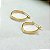 Brinco de Argola Oval - Banhado em Ouro 18k - Imagem 8