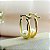 Brinco de Argola Oval com Pérola - Banhado em Ouro 18k - Imagem 3