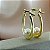 Brinco de Argola Oval com Pérola - Banhado em Ouro 18k - Imagem 1