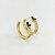 Brinco Argola Cravejado com Zircônias Verde e Cristal - Banhado em Ouro 18k - Imagem 4