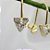 Brinco Gancho com Triângulo Cravejado com Zircônia - Banhado em Ouro 18k - Imagem 3