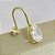 Brinco Gancho com Gota Cravejado com Zircônia - Banhado em Ouro 18k - Imagem 3