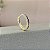 Brinco de Argola Click Cravejado com Zircônia Color G - Banhado em Ouro 18k - Imagem 2