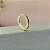Brinco de Argola Click Cravejado com Zircônia Color M - Banhado em Ouro 18k - Imagem 3
