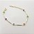 Pulseira Palito com Zircônias Coloridas - Banhado em Ouro 18k - Imagem 1