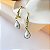 Brinco de Argola Click com Pingente em Gota de Pérola - Banhado em Ouro 18k - Imagem 2