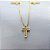 Colar Gargantillha Crucifixos Cravejados com Zircônia - Banhado em Ouro 18k - Imagem 3
